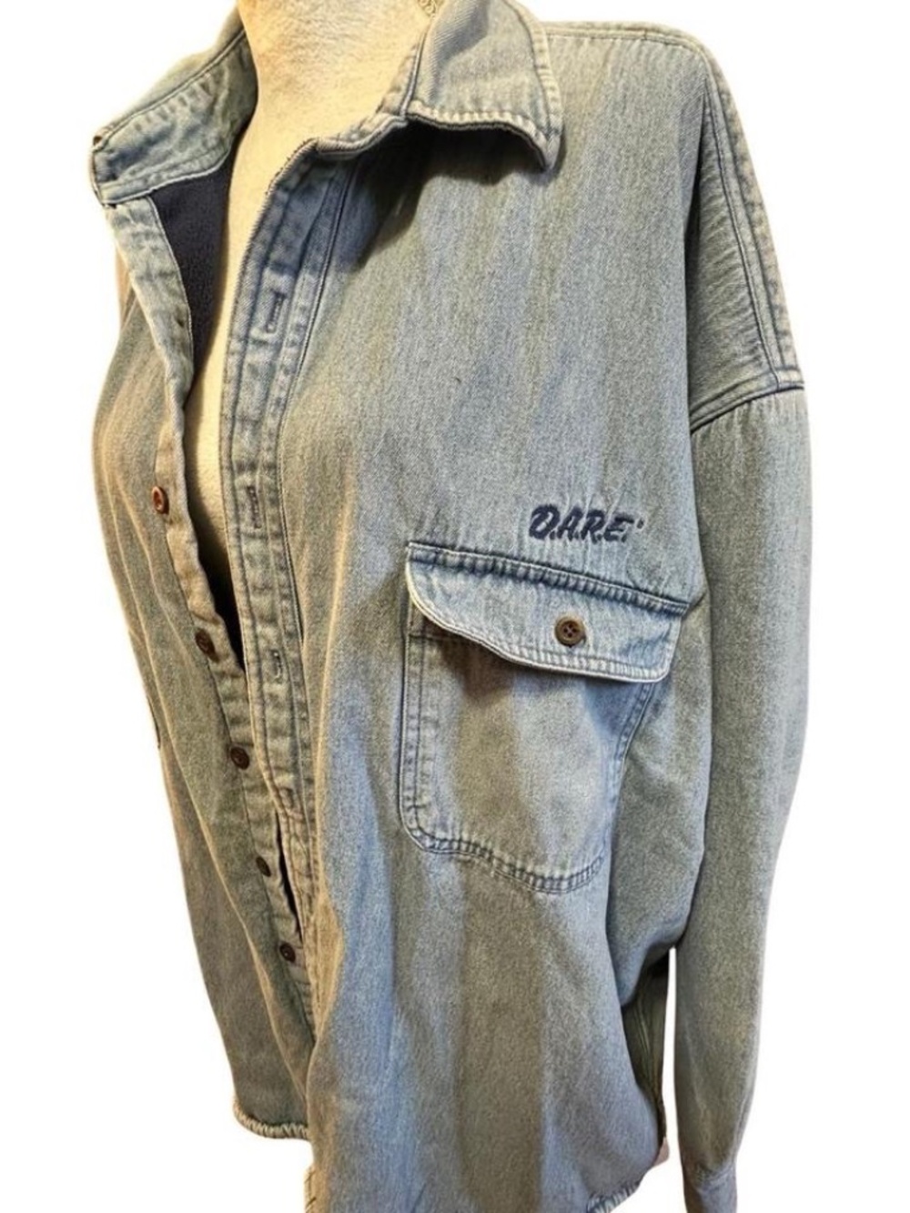 D.A.R.E. Fleece-Lined Denim Jacket